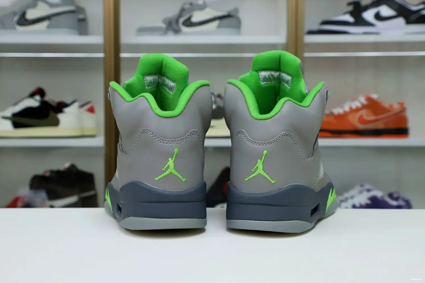 Kimikick 2022 BEAN' 5 RETRO JORDAN 'GREEN AIR 0430